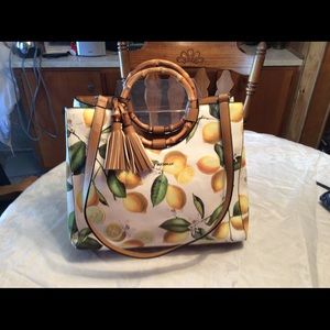 XL Dana Buchman  Lemon Satchel/Tote